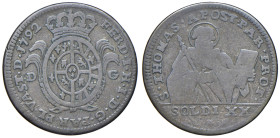 PARMA Ferdinando di Borbone (1765-1802) Lira 1792 con lettere D G ai lati dello stemma - MIR 1081/1 MI (g 3,76)

MB