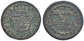 PARMA Ferdinando di Borbone (1765-1802) Sesino 1786 - MIR 1088/4 CU (g 1,08)

MB