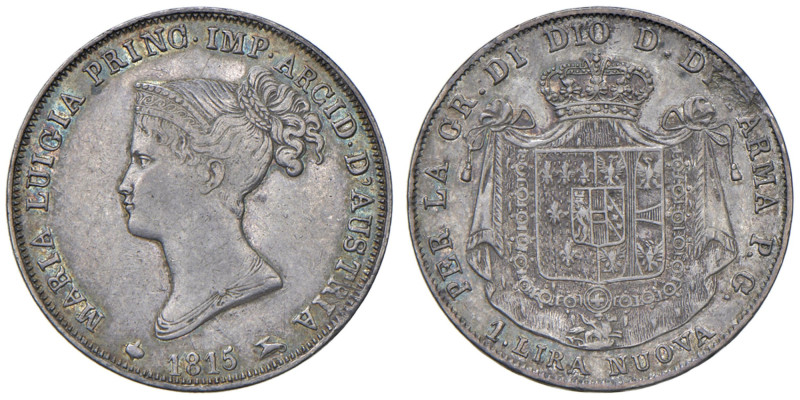 PARMA Maria Luigia d'Austria (1815-1847) Lira 1815 - MIR 1095; Gig. 9 AG (g 4,99...