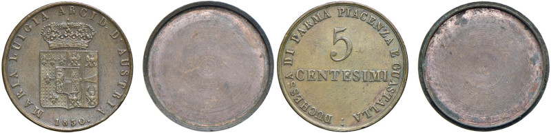 PARMA Maria Luigia d'Austria (1815-1847) 5 Centesimi 1830 scatola portamessaggi ...