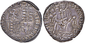 PESARO Giovanni Sforza (1489-1500 e 1503-1510) Grosso - Biaggi 1904 AG (g 2,06) 

SPL