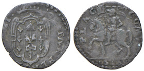PIACENZA Ottavio Farnese (1556-1586) 10 Soldi o Buttalà sigla S A - MIR 1129/3 MI (g 0,97) 

BB