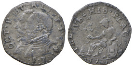 PIACENZA Ottavio Farnese (1556-1586) Parpaiola 1599 (?) - MIR 1135/31 MI (g 2,38) 

BB