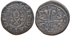 PIACENZA Ottavio Farnese (1556-1586) Sesino - MIR 1130 CU (g 1,70) La rozzezza del conio di questa moneta potrebbero farlo ritenere un comunque intere...