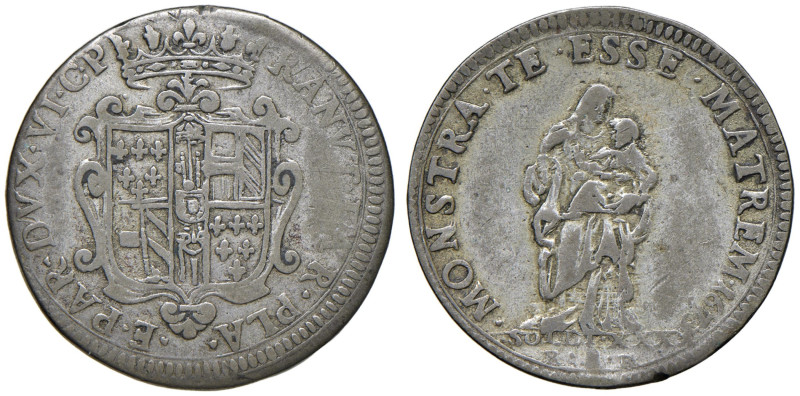 PIACENZA Ranuccio II Farnese (1646-1694) Quarantano 1673 - MIR 1175/2 AG (g 8,05...