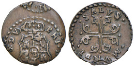 PIACENZA Filippo di Borbone (1748-1765) Sesino - MIR 1187 CU (g 1,44) R Vistoso ed interessante difetto di conio

qSPL