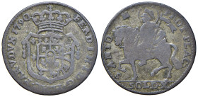PIACENZA Ferdinando di Borbone (1765-1802) 10 Soldi 1790 - MIR 1190/6 MI (g 2,09) 

MB