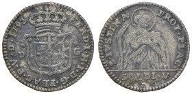 PIACENZA Ferdinando di Borbone (1765-1802) 5 Soldi 1793 - MIR 1194/2 MI (g 1,07) 

BB
