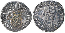 Giulio III (1550-1555) Ancona - Giulio - Munt. 54 AG (g 3,04) 

MB-BB