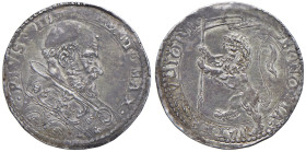 Pio IV (1559-1565) Bologna - Bianco - Munt. 70 AG (g. 4,94) RR Magnifico esemplare, impreziosito da una bellissima patina e da un R/ con un buon lustr...