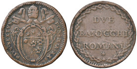 Pio VI (1775-1799) 2 Baiocchi An. XXI - Munt. 117 CU (g 19,87) NC

qBB