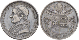 Gregorio XVI (1831-1846) 30 Baiocchi 1834 An. IV - Nomisma 441 AG (g 7,93) NC

SPL+