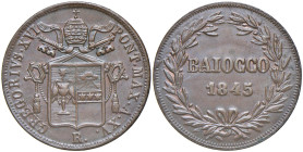 Gregorio XVI (1831-1846) Baiocco 1845 An. XV - Nomisma 529 CU (g 9,77)

SPL-FDC