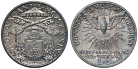 Sede vacante (1929) 5 Lire 1929 - Nomisma 932 AG (g 5,02) 

FDC