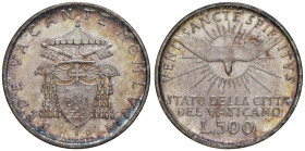 Sede vacante (1958) 500 Lire 1958 - Nomisma 980 AG (g 11,03) Hairlines

FDC