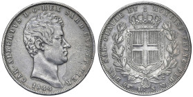 Carlo Alberto (1831-1849) 5 Lire 1844 G - Nomisma 697 AG (g 24,90) 

BB/BB+