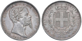 Vittorio Emanuele II (1849-1861) 5 Lire 1850 G - Nomisma 771 AG (g 24,97) R

qSPL