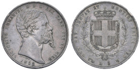 Vittorio Emanuele II (1849-1861) 5 Lire 1852 G - Nomisma 775 AG (g 24,90) R Colpi.

BB-SPL