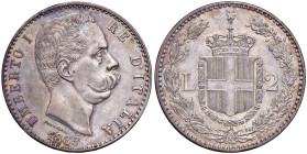 Umberto I (1878-1900) 2 Lire 1885 - Nomisma 998 AG R

SPL