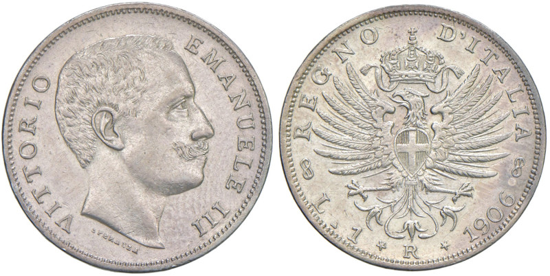 Vittorio Emanuele III (1900-1946) Lira "Aquila sabauda" 1906 - Nomisma 1196 AG
...