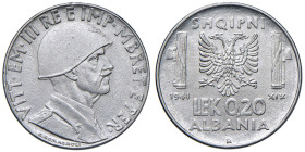 Vittorio Emanuele III Albania (1939-1943) 0,20 Lek 1939 An. XVII - Nomisma 1462 e 1448 AC

qFDC