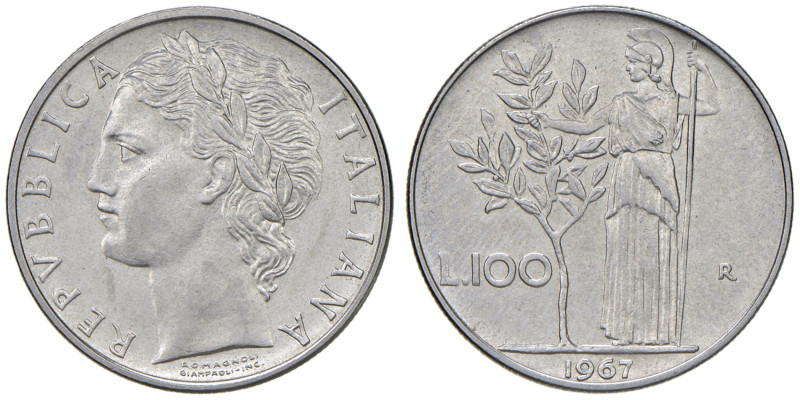 ITALIA Repubblica monetazione in Lire (1946-2001) 100 Lire 1967 - Gig. 104 AC 
...
