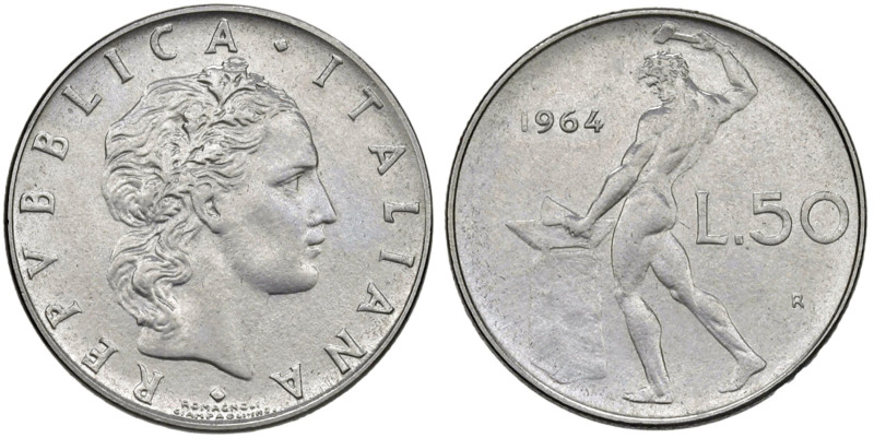 ITALIA Repubblica monetazione in Lire (1946-2001) 50 Lire 1964 - Gig. 153 AC

...