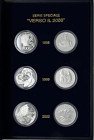 Istituto Poligrafico e Zecca dello Stato Storia della Lira Emissione speciale "Verso il 2000" di tre dittici celebrativi dell'anno 2000, in confezione...
