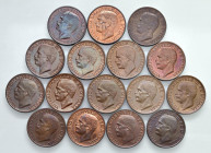 Vittorio Emanuele III (1900-1946) Lotto da 16 monete da 10 Centesimi "Ape su fiore" anni 1920, 1921, 1922, 1923, 1924, 1925, 1926, 1927, 1929, 1930, 1...