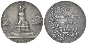 ARGENTINA Medaglia 1910 Colonia francese omaggia il primo centenario della nazione - Opus: Nenotla, Peynot AG (g 17,27 - Ø 34 mm) Punzone "ARGEMU" sul...