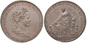 FRANCIA Elisabetta Carlotta di Borbone - d'Orleans (1698-1729) Medaglia 1714 An. 17 in onore della moglie del duca Leopoldo I di Lorena - Opus: S. V. ...