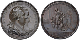 FRANCIA Luigi XVI (1774-1792) Medaglia 1793 Decapitazione del re - Opus: C. H. Kuchler AE (g 60,90 - Ø 48 mm) R

M.di SPL/qFDC