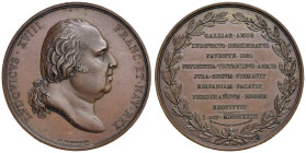 FRANCIA Luigi XVIII (1814-1824) Medaglia 1823 Restituzione trono di Spagna a Ferdinando VII - Opus: Andrieu AE (g 63,02 - Ø 51 mm)

qFDC