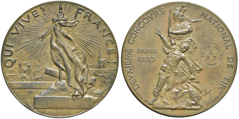 FRANCIA Medaglia 1885 Decimo concorso nazionale di tiro a segno - Opus: A. Merci...
