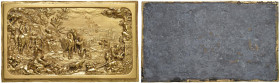 FRANCIA Placchetta uniface XIX secolo Scena bucolica - Lamina di rame dorato, riempita di piombo (g 350 - 90x150 mm) R Modesti depositi.

FDC