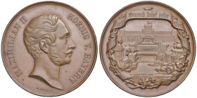 GERMANIA Baviera Massimiliano II Medaglia Opus: Sebald - Drentwett AE (g 31 - Ø 40,73 mm)

qFDC