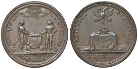 GERMANIA Baviera Karl Theodor von der Pfalz e Maximilian Joseph Medaglia 1745 - Opus: A. Vestner AE (g 31,68 - Ø 45 mm) Colpetti al bordo.

BB-SPL