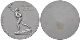 GERMANIA Medaglia uniface senza data Trionfo della Maratona - Opus: A. G. Krefeld Metallo (g 117 - Ø 64 mm)

qFDC