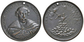 POLONIA Michael Kazimierz Radzwill (1609-1672) Medaglia senza data - AE (g 42 - Ø 48 mm) R Fusione postuma. Forata.

SPL