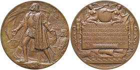 STATI UNITI Cristoforo Colombo (1451-1506) Medaglia 1893 Esposizione Italoamericana AE (g 203 - Ø 72,70 mm) Box originale.

qFDC