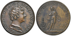 BRACCIANO Paolo Giordano II Orsini (1591-1656) Medaglia 1621 AE (g 14 - Ø 31,66 mm) Coniazione postuma. 

SPL