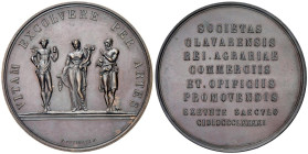 CHIAVARI Medaglia 1891 Centenario fondazione società economica Opus: F. Putinati AE (g 47 - Ø 46,52 mm) 

qFDC