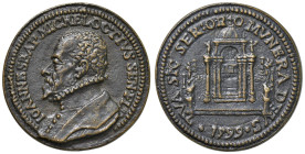 FIRENZE Giovanni Battista Michelozzi - Medaglia 1599 Commissione coro Basilica Santo Spirito a Firenze AE (g 39,09 - 40 mm)

SPL