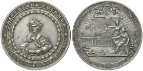 GENOVA Cristoforo Colombo (1451-1506) Medaglia 1892 Esposizione italoamericana - Wurzbach 1456 AL (g 15 - Ø 50,35 mm) 

SPL