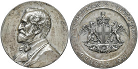 GENOVA Medaglia 1913 Centenario Verdiano Opus: Pietro Ferrea AE (g 98 - Ø 60,12 mm) R

SPL+