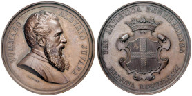 MESSINA Tommaso Aloysio Juvara (1809-1875) Medaglia 1873 Opus: Voight AE (g 70 - Ø 52,53 mm)

qFDC