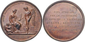 MILANO Medaglia 1802 Comizio di Lione Repubblica Cisalpina - Opus: L. Manfredini AE (g 64,58 - Ø 55 mm) R

SPL-FDC