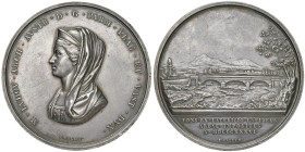 PIACENZA Maria Luigia d'Austria (1815-1847) Medaglia 1836 Ponte sul fiume Arda Opus: E.Galli - Bramsen 1969 Julius 3970 AG (g 71 - Ø 56 mm) 

SPL