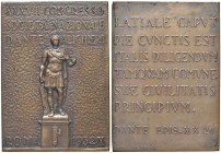 ROMA Placchetta 1932 An. X XXXVII congresso società nazionale Dante Alighieri - Opus: M. Nelli AE (g 68,90 - 66x48 mm)

SPL-FDC