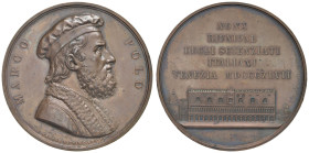 VENEZIA Marco Polo (1254-1324) Medaglia 1847 Riunione scienziati italiani - Opus: A. Fabbris AE (g 82 - Ø 57 mm)

SPL